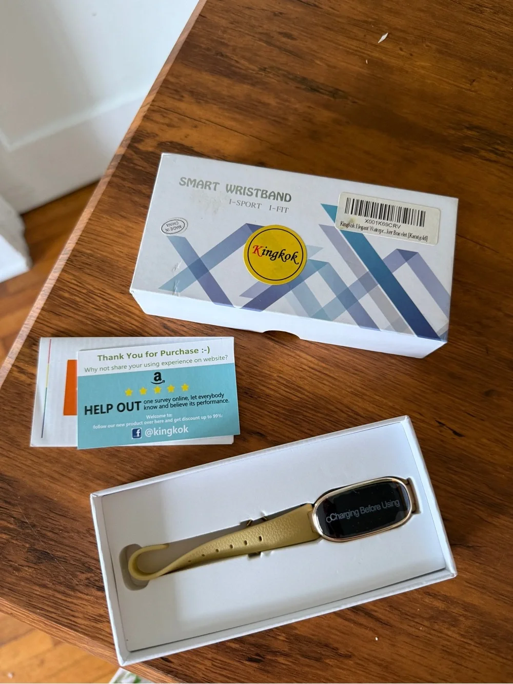 Smart Wristband Fitness Tracker - Gold new